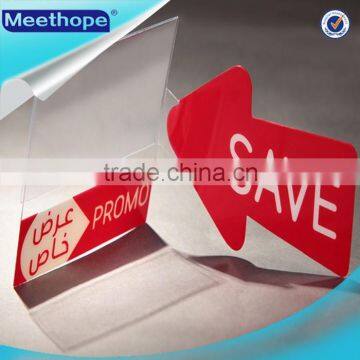 Plastic Wobbler for Shelf Promotion