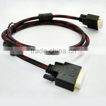 Manufactuer Supplier Nylon Braided Dvi Cable for Gameplayer Monitor photo-5