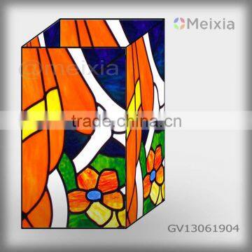 GV13061904 china wholesale tiffany style stained glass vase craft for home decoration