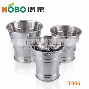 stainless steel bucket for water and rice