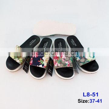 Wholesale comfortable ladies elegant pcu pvc lady slippers ready for sale