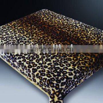 100% polyester printed raschel mink blanket