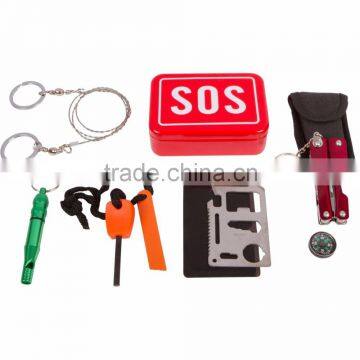 Outdoor Travel Portable SOS Survival Gear Emergency Equipment On-board Emergency Supplies Survival Emergency Kits