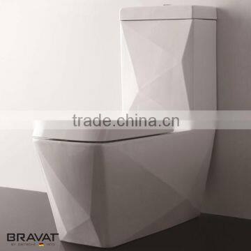 Five Star Hotel S Trap Ceramic Toilet Diamond Shape C2197W-4