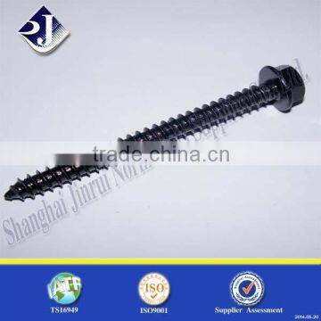 hex flange wood screw black zinc salt spray test 48hours