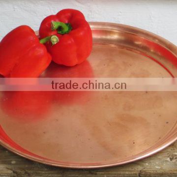 COPPER TRAY, COPPER SERVING TRAY, SHINY POLISH TRAY