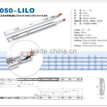 heavy duty lock in and lock out slide 1050-LILO