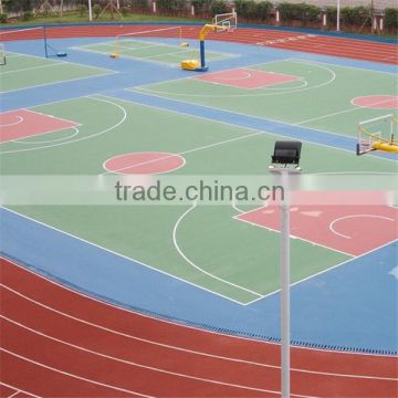 Durable rubber running track for school