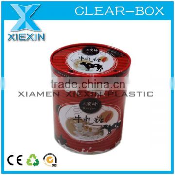 new offset printing oem pet round box for candy