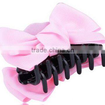 Lovely girls fine lace hair bows plastic hair claws hair accessories