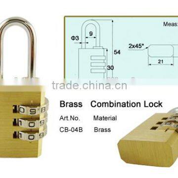 Brass padlock custom combination lock steering wheel combination lock