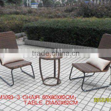 tempered glass coffee rattan table