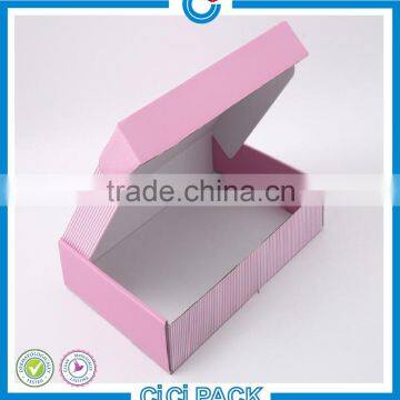 Guangzhou printed gift carton storage box pink cosmetic packing box