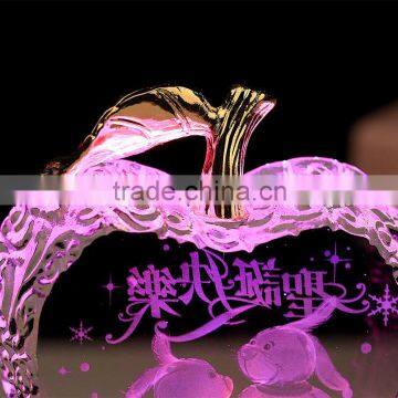 Fashion Wedding Souvenir Crystal LED Apple Gift photo-6