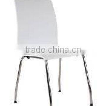 simple chrome frame wood chair office chair WD207