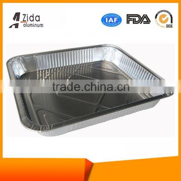 Wholesale environmental branded flat serving aluminum foil tray