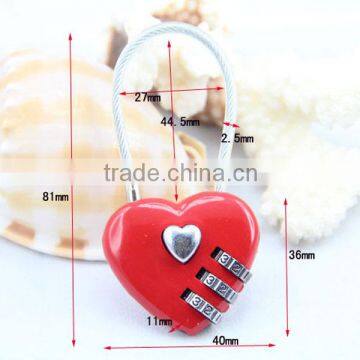 CH-28A Keyless Love Heart Shaped Padlock Wholesale photo-4