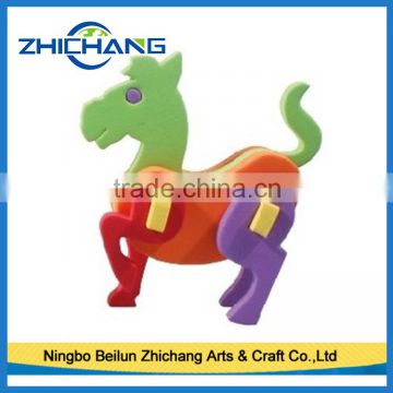 3D EVA horse toy for kids