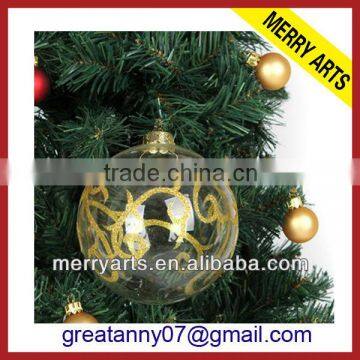Zhejiang wholesale glass christmas ball ornaments christmas decoration glass balls for sale