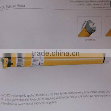 dc 25 tubular motors for blinds/wireless motorized curtains