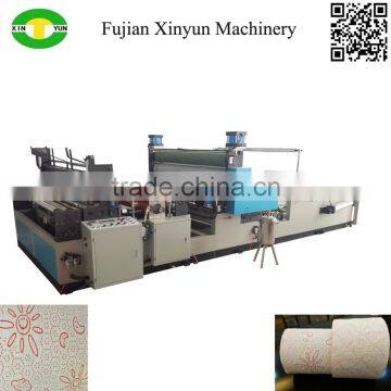 Automatic colored toilet paper and kitchen towel paper roll rewinding gluing machine                        
                                                                                Supplier's Choice