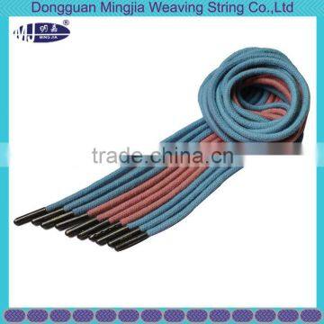 Piece Dye Quality Custom Color 5mm Round Cotton Cord With Metal Aglets photo-6