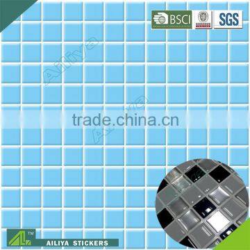 BSCI factory audit eco-friendly UV printing crystal custom removable wall stickers for bathroom tiles