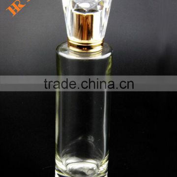 Cylinder transparent clear perfume bottle glass bottle 25ml