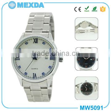 Man stainless backcase 3atm water resistant quartz men hand watch