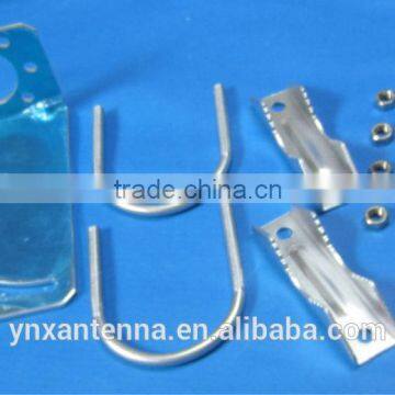 l shape bracket u bolt pole bracket clamp m6