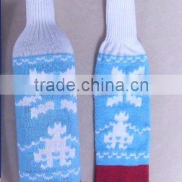 Hottest knitting christmas wine bottle decoration