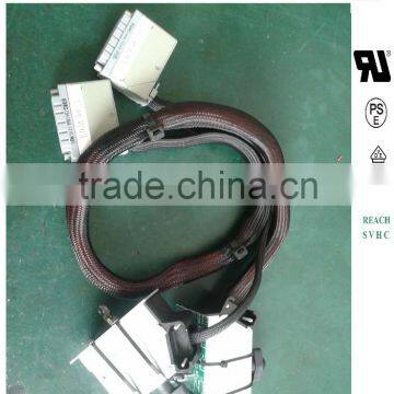 EDAC HAN connector + Nylon braided tube custom (Crimping+assembly)OEM wire harness customization,