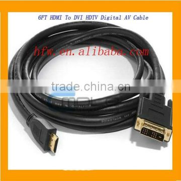 6FT DVI cable to HDMI