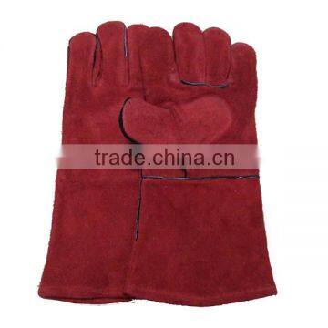 14" Cowhide split leather welding gloves from Gaozhou city