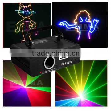 New SD Program Card+ILDA+24CH DMX+Kaleidoscope RGB 600mW Laser Animation Scanner Stage Lighting PRO DJ Show Lights