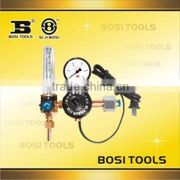 Heating carbon dioxide decompressor