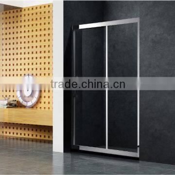 YL60023 8mm clean grass, stainless steel frame round sliding in line door