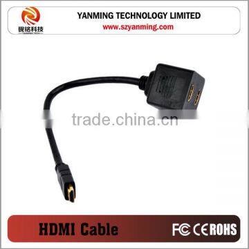 hdmi splitter 1 to 2 male to female adapter