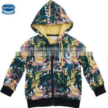 (A3438)Nova wholesale kids boy hoodies jackets with zipper cheap clothes in high quality from China