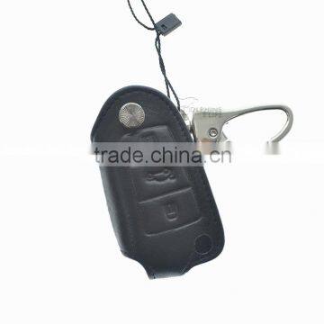 Car Genuine Leather Remote Key Cover Case For Audi A3 A4 A6 A8 TT Q7 S6 Fold Accessories photo-3