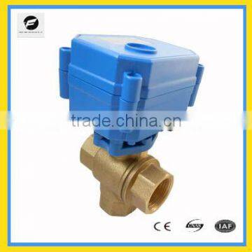 CWX-15Q 1/2" 3 way motorized ball valve for water treatment