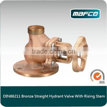 DN65 2.5 Straight Fire Hydrant Landing Valve With Rising Stem For Fire Fighting Equipment