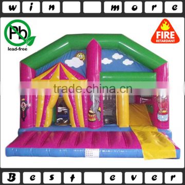 Circus Multi Playzone Bouncy Castle With Slide Combo Activity bounce