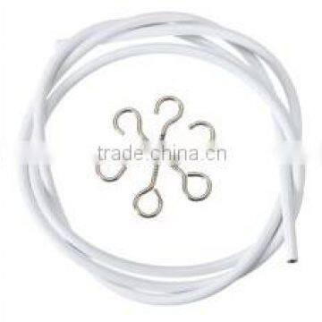 white window net caravan curtain wire spring cord