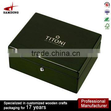 New Luxury Wooden Jewellery Wrist Watch Box Display Gift Box photo-3