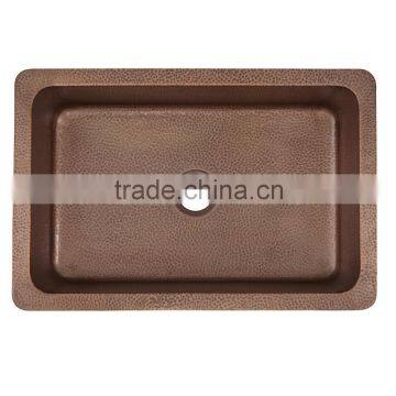 Hot Selling Copper Sinks, Pure Copper Sink, Original Copper Sink, Antique Copper Sink ,Handmade Square Copper Kitchen Sink photo-3
