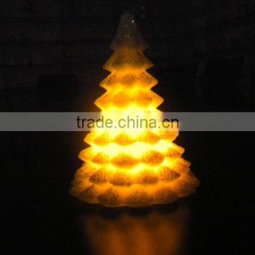 small christmas tree shaped led candle