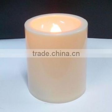 Batteryflickering flame plastic candle with timer for home or church decor