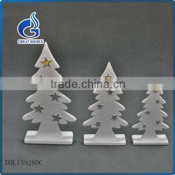 popular christmas crafts white ceramic xmas tree