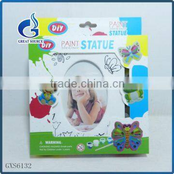 cheap kids diy paint your own Photo Frame statue Diy ceramic paint kits